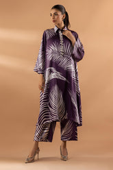 Stitched Satin Shirt + Culotte